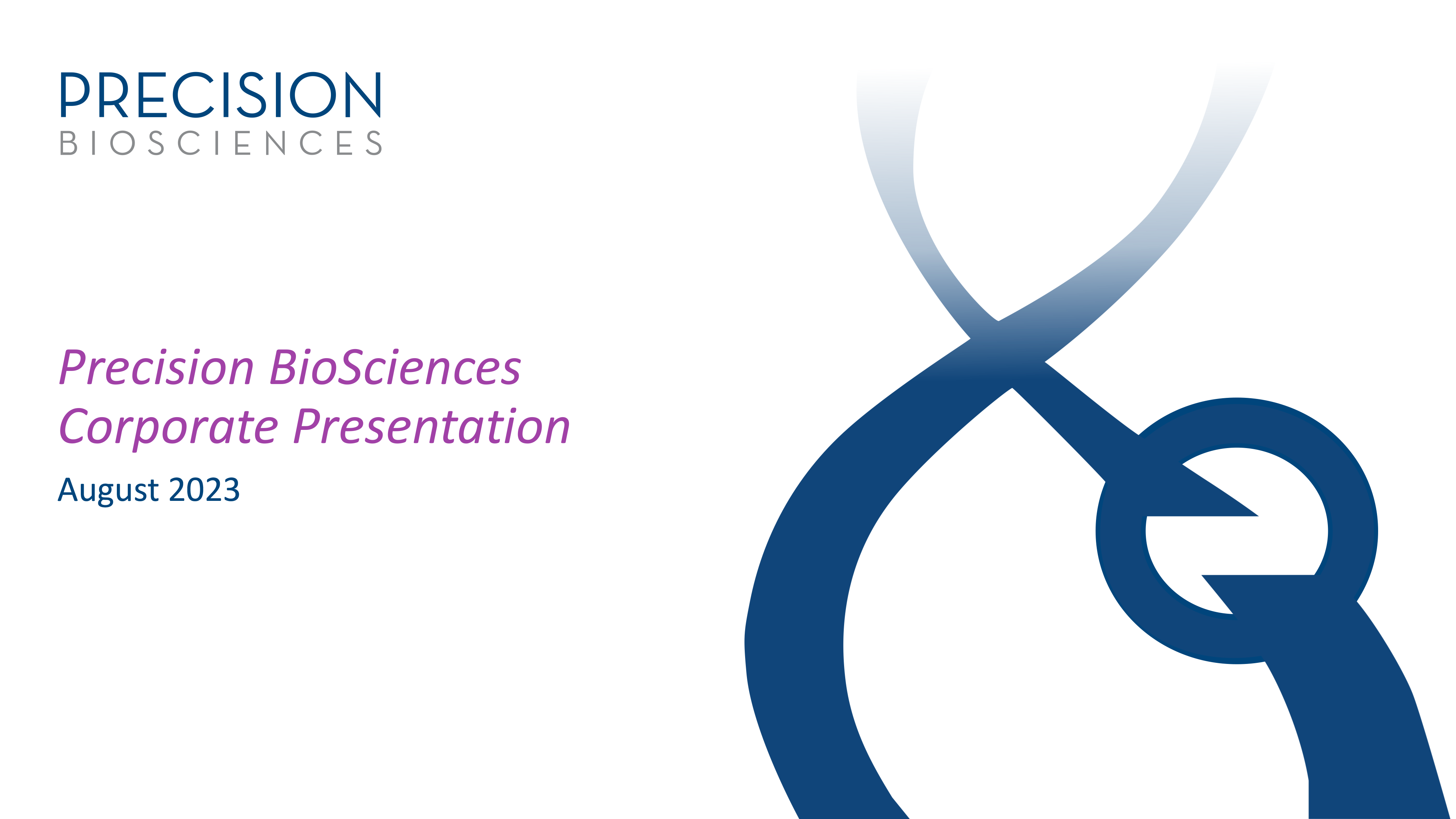 precision biosciences corporate presentation